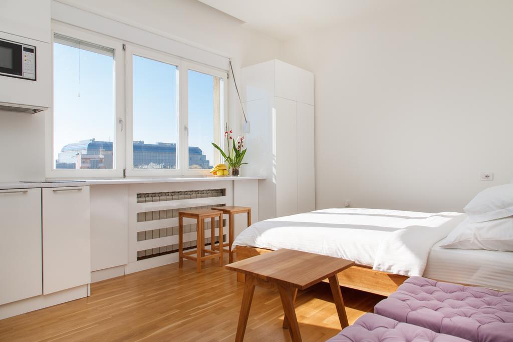 Apartment Slavia District Belgrád Szoba fotó